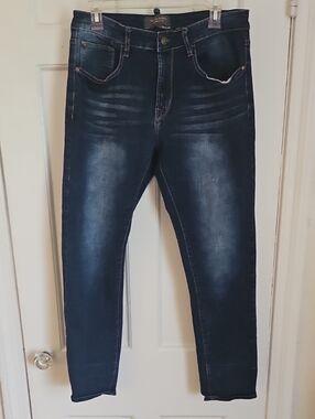 TC & Co. Supply Stretch Slim Jeans in Dark Blue Washed Denim